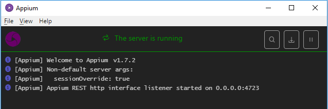 Appium Desktop Appium Desktop