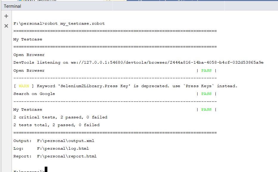 selenium2library example selenium2library example