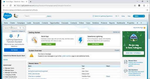 Salesforce Testing Salesforce Testing