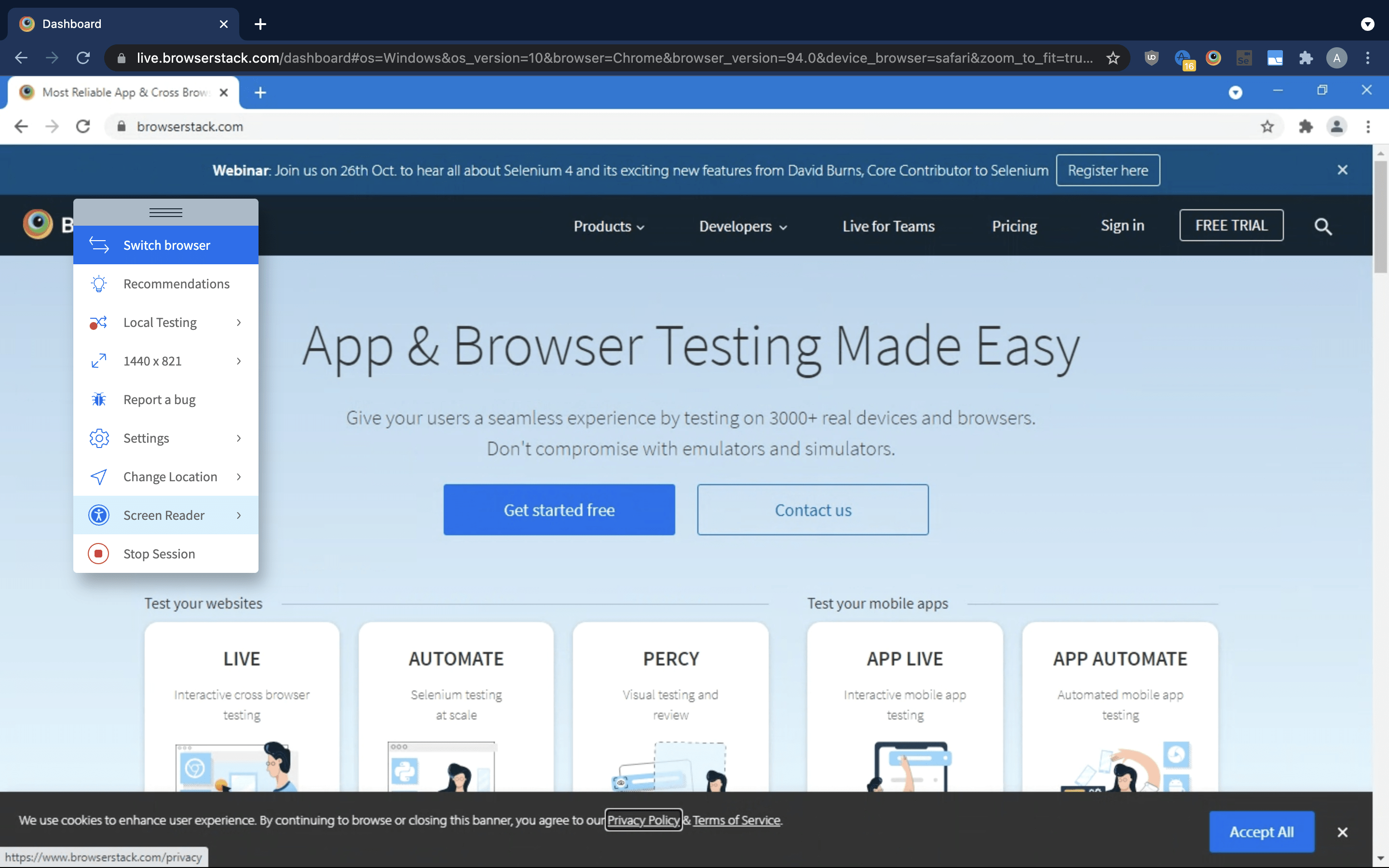 screen reader step 1 screen reader step 1