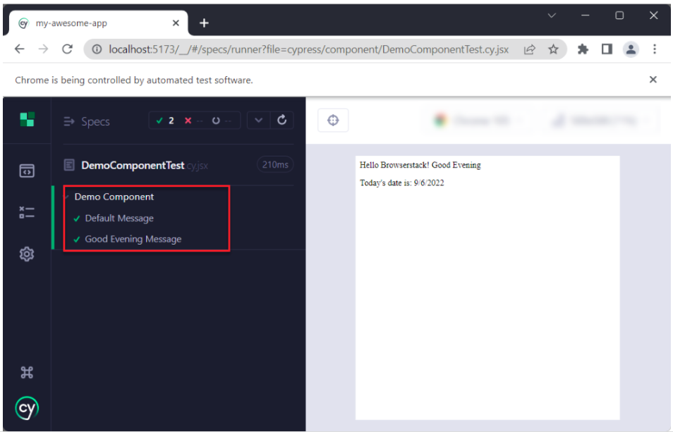 CypressTestResult CypressTestResult