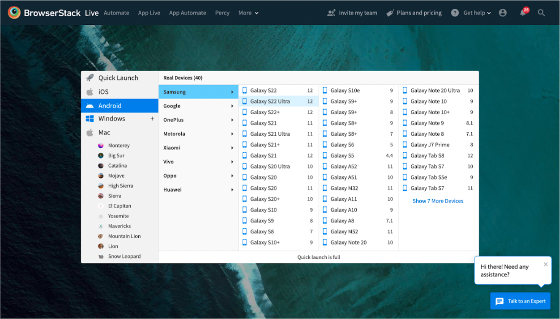 Test on Real Device Cloud Test on Real Device Cloud