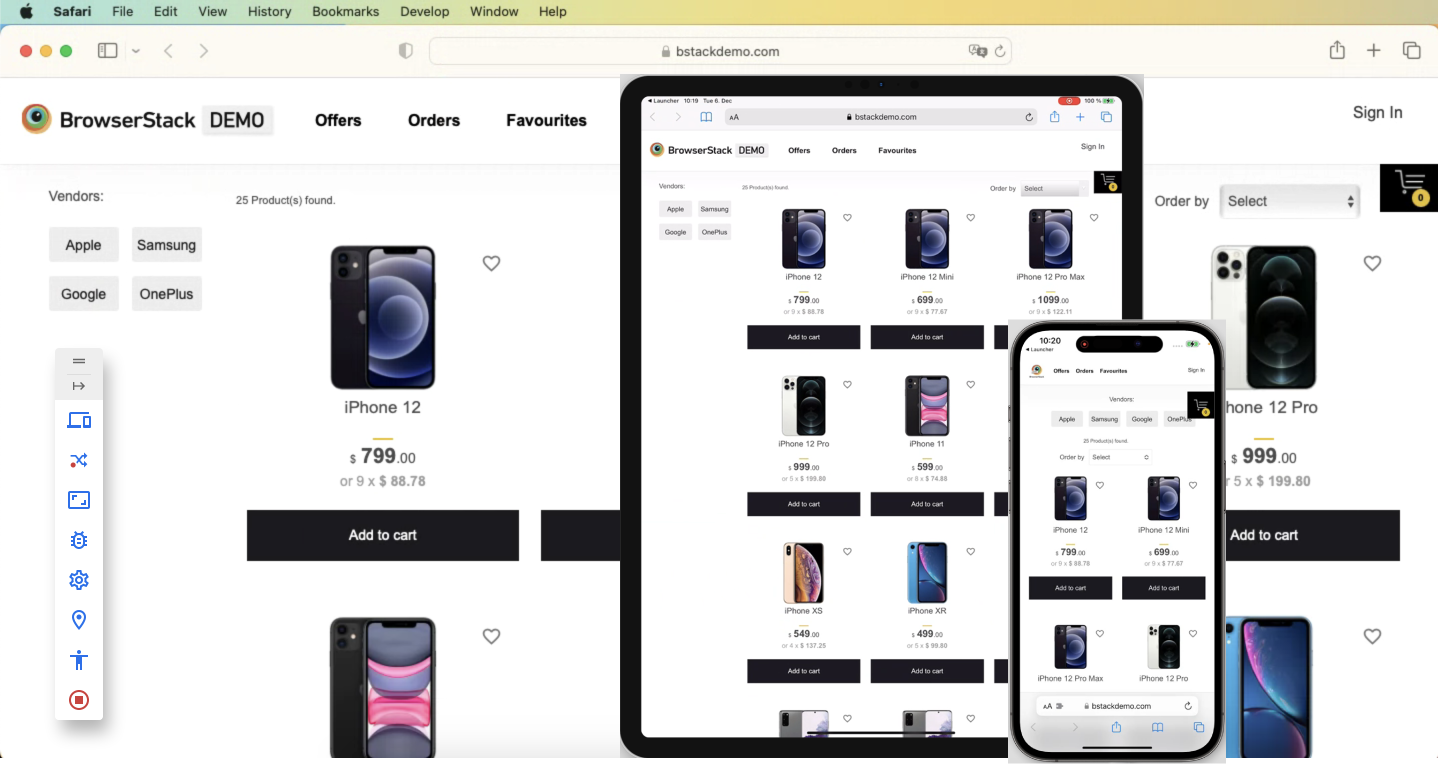 BrowserStack Demo BrowserStack Demo