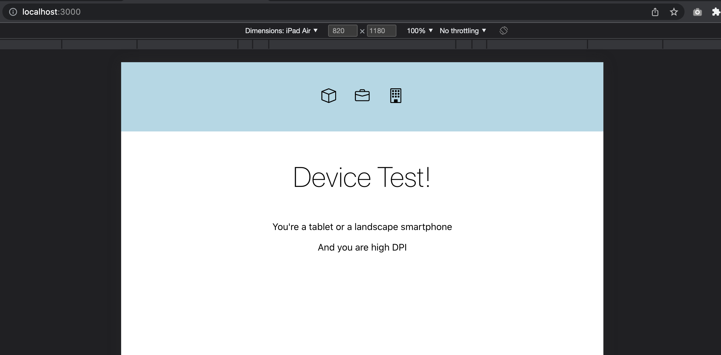 Test React Responsive Design Test React Responsive Design