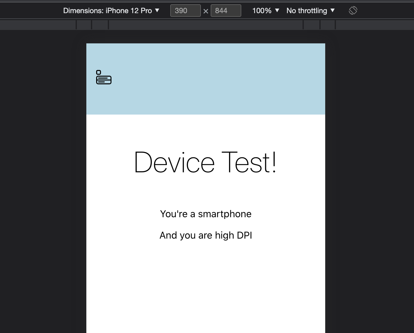 Test React Responsive Test React Responsive