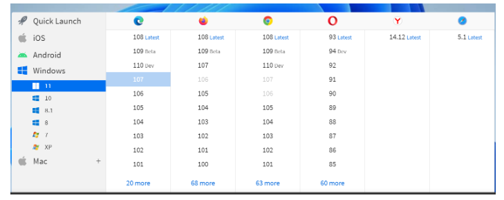 BrowserStack DashBoard BrowserStack DashBoard