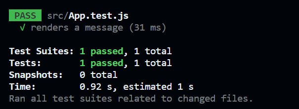 Execute Jest Test Execute Jest Test