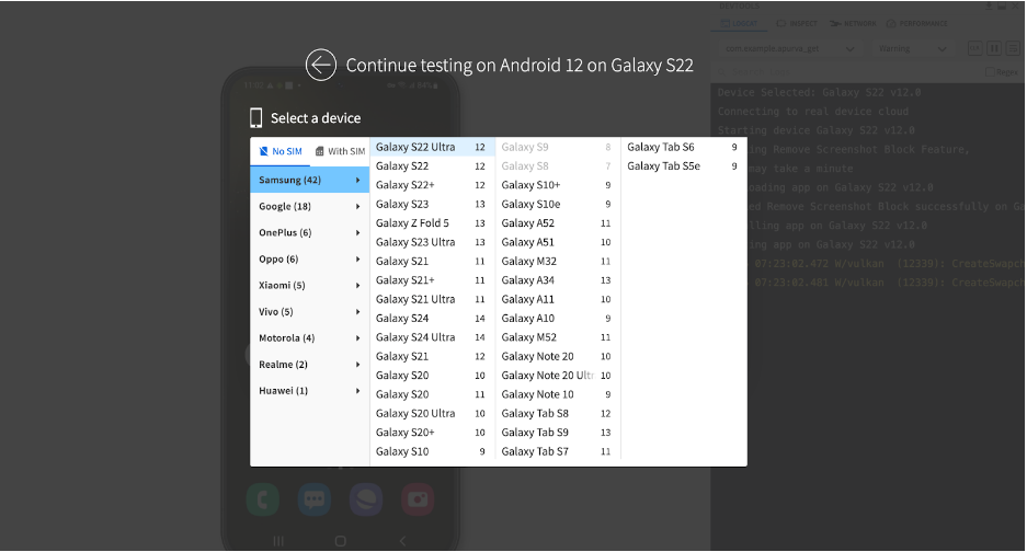 Select Devices to Test Flutter Cross Platform Apps Select Devices to Test Flutter Cross Platform Apps