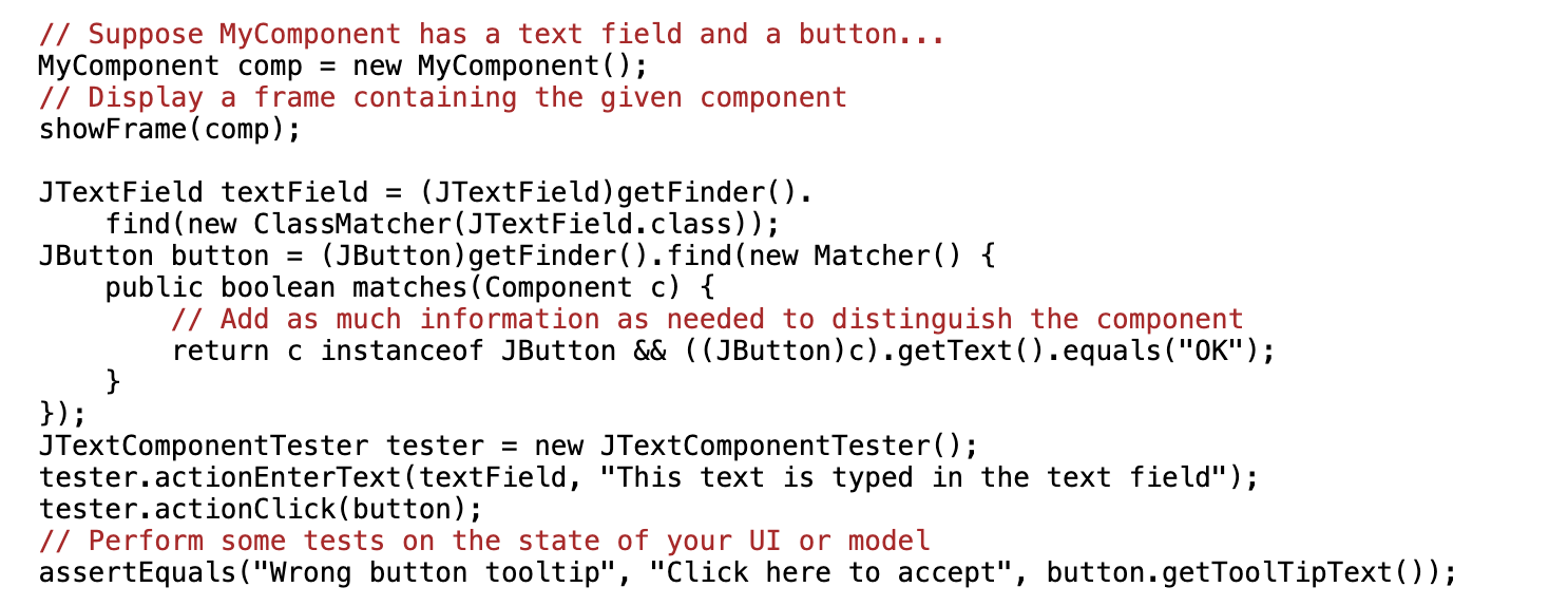 Abbot Java GUI Abbot Java GUI