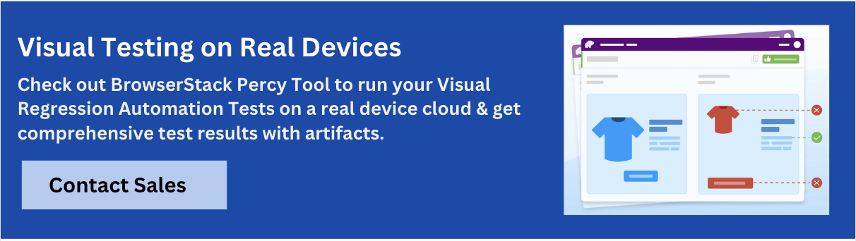 BrowserStack Percy Banner BrowserStack Percy Banner
