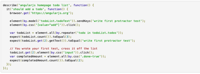 Protractor Protractor
