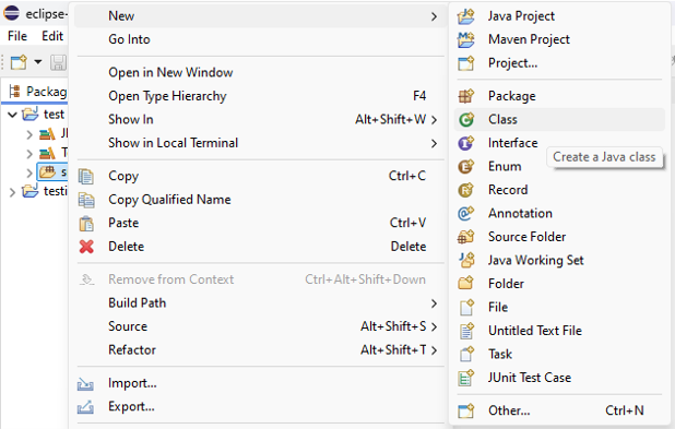 TestNG class TestNG class