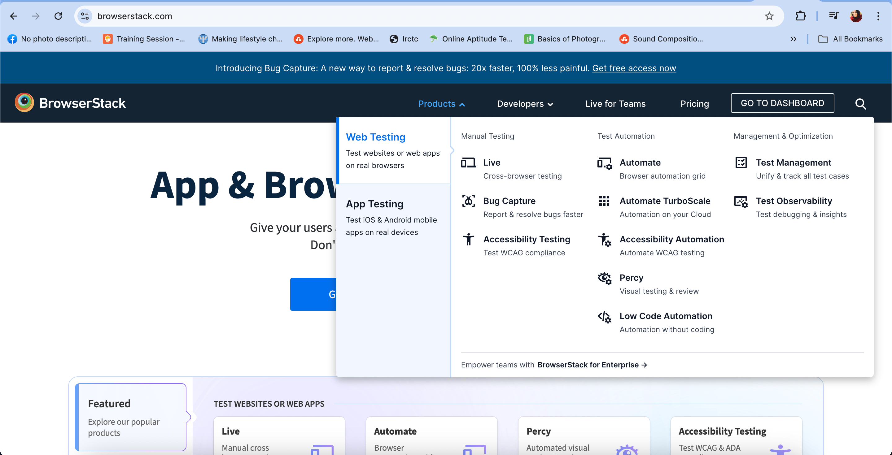 Layout and functionality testing Layout and functionality testing
