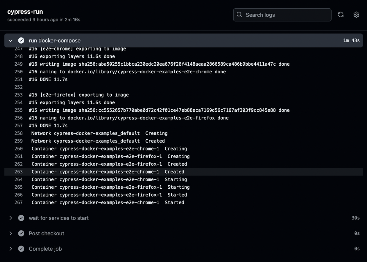 Check the logs Check the logs