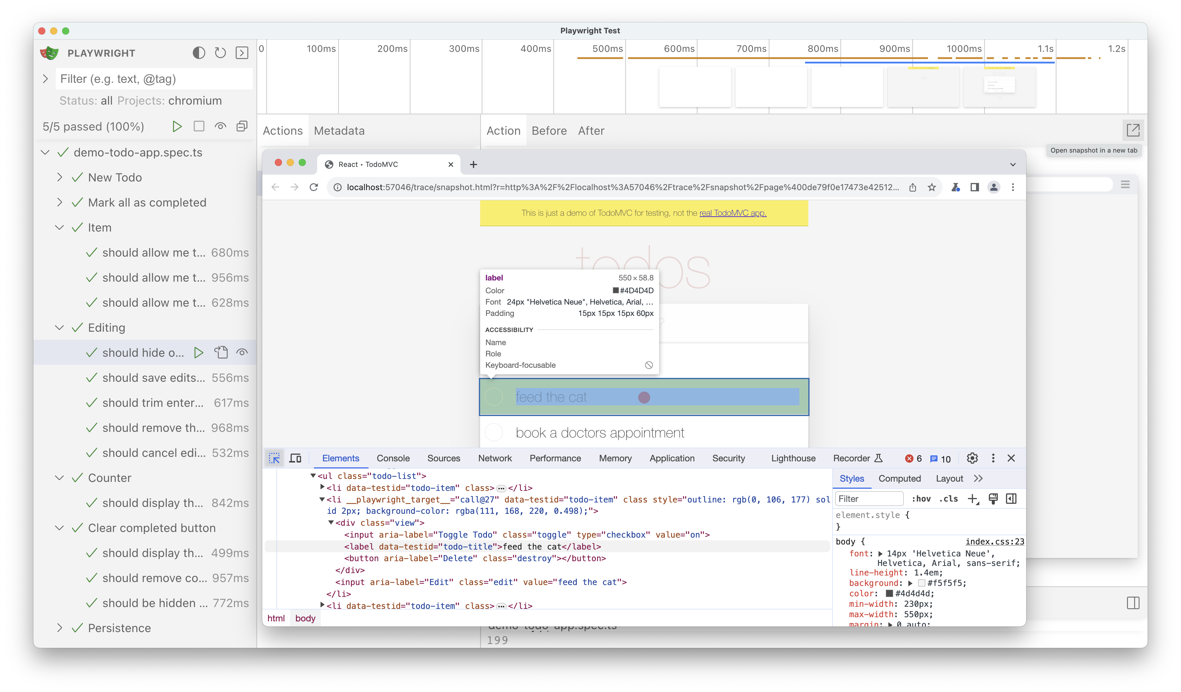 DOM Inspection Playwright DOM Inspection Playwright