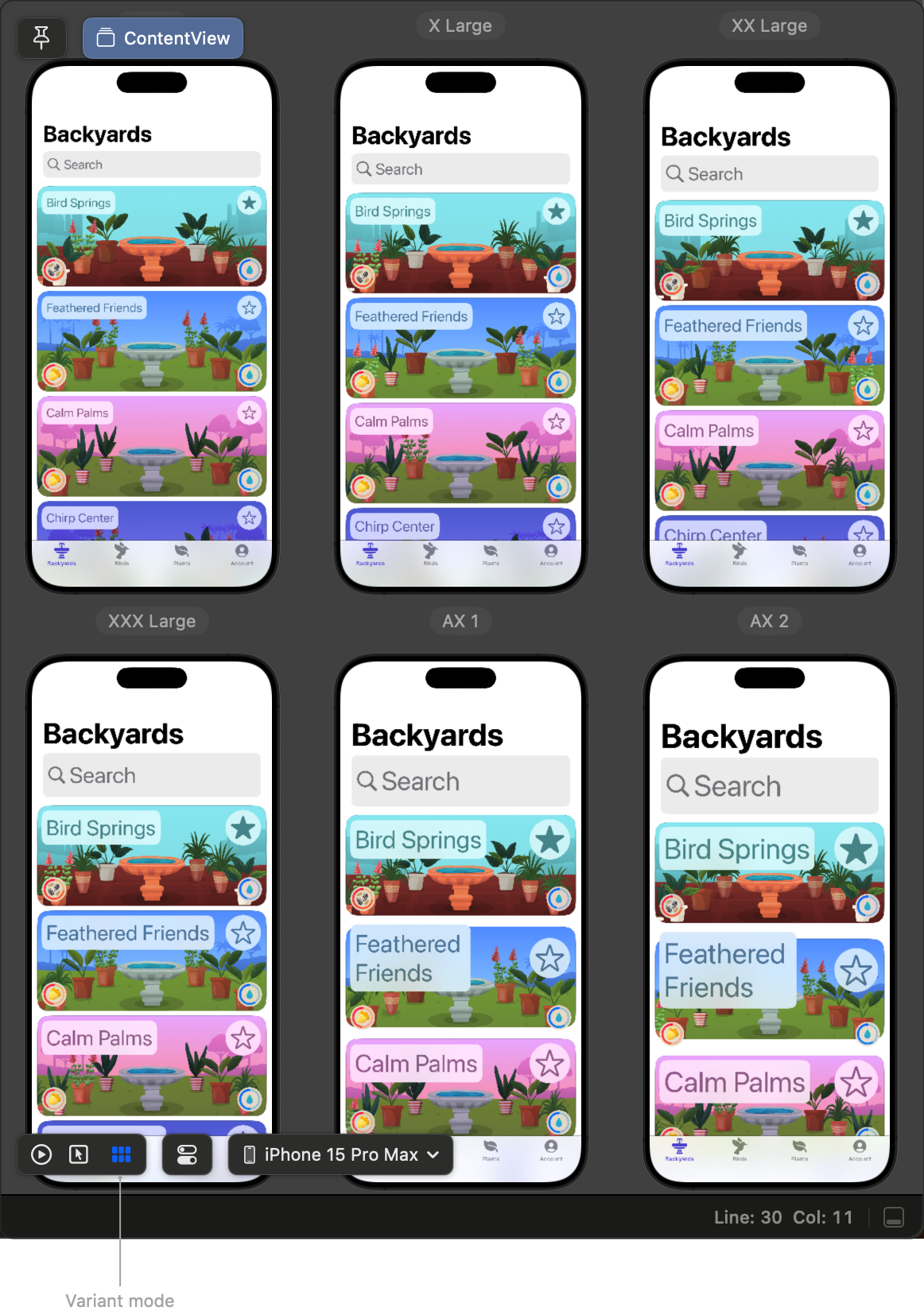 Testing Different View Configurations Testing Different View Configurations