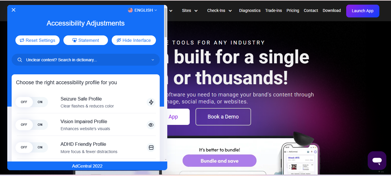 Accessibility Website Example AdCentral Accessibility Website Example AdCentral