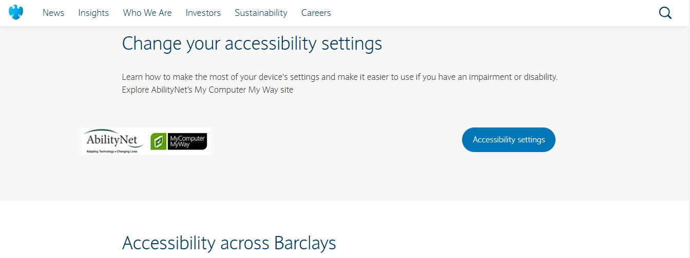 Accessibility Website Example Barclays Accessibility Website Example Barclays
