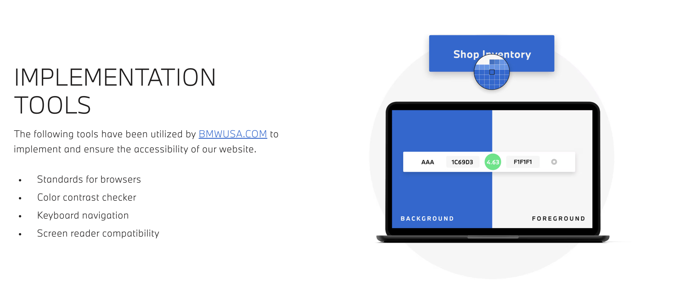 Accessible Website Example BMW Accessible Website Example BMW