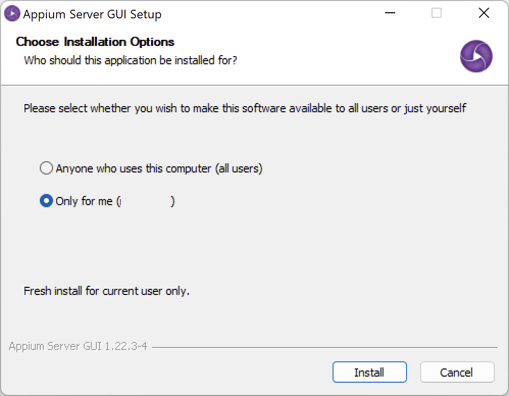 Appium Server GUI Installation Appium Server GUI Installation