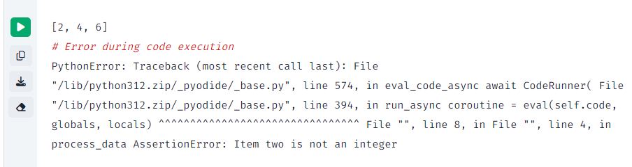 Debugging using Assert in Python Debugging using Assert in Python