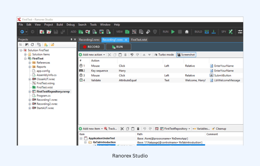 Ranorex Studio Ranorex Studio