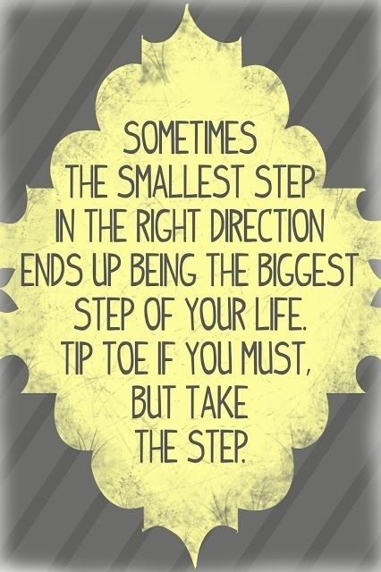Take the step...