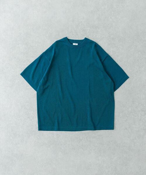 crepuscule(クレプスキュール)の「『別注』crepuscule×UR Washi Knit Short-Sleeve T-shirts(ニット/セーター・メンズ・チャコールグレー/ブラック/グリーン・1/2)」の16枚目の写真