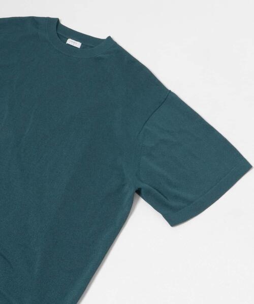 crepuscule(クレプスキュール)の「『別注』crepuscule×UR Washi Knit Short-Sleeve T-shirts(ニット/セーター・メンズ・チャコールグレー/ブラック/グリーン・1/2)」の18枚目の写真
