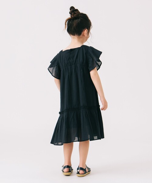 B:MING by BEAMS(ビーミングバイビームス)の「インド綿 ティアード ワンピース(90~140cm)(ワンピース・キッズ・ブラック/ライトイエロー/オレンジ・90/130/120/110/100/140)」の8枚目の写真