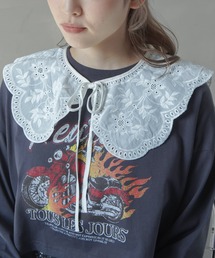 SPINNS | 顔まわり華やぐ 刺繍レースつけ襟(付け襟)