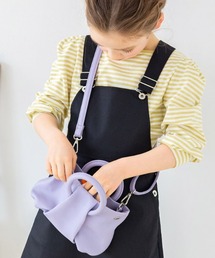 lulpini | kids スクエアネックボーダーロングスリーブTシャツ(Tシャツ/カットソー)