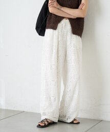 CIAOPANIC TYPY | 【3サイズ展開】ボタニカルワイドイージーレースパンツ(その他パンツ)