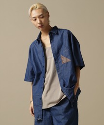 【WEB&DEPOT限定】WHITELAND/ホワイトランド/OWL/DENIM SSH/オーバーサイズ デニムシャツ