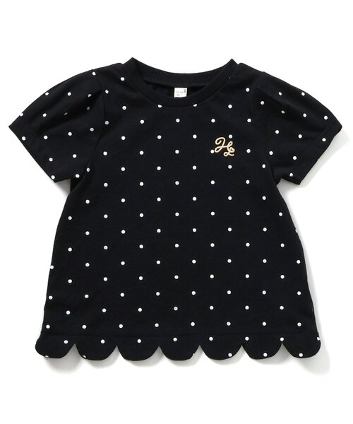 apres les cours(アプレレクール)の「裾スカラップTシャツ(Tシャツ/カットソー・キッズ・ブラック/その他2/アイボリー/レッド・100/90/80/120/130/110/140)」の18枚目の写真
