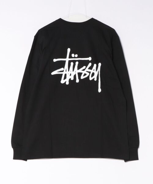 STUSSY(ステューシー)の「【STUSSY】ステューシー BASIC LOGO LONG SLEEVE ロゴ ロングスリーブ 長袖 Tシャツ(Tシャツ/カットソー・メンズ・ブラック/ホワイト・M/L/XL)」の3枚目の写真