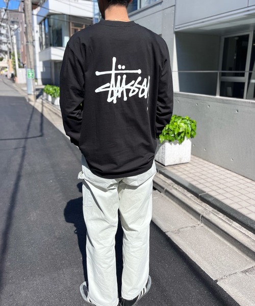 STUSSY(ステューシー)の「【STUSSY】ステューシー BASIC LOGO LONG SLEEVE ロゴ ロングスリーブ 長袖 Tシャツ(Tシャツ/カットソー・メンズ・ブラック/ホワイト・M/L/XL)」の10枚目の写真
