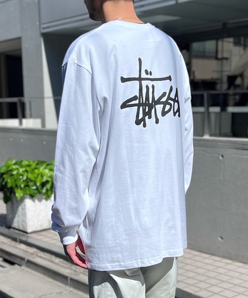 STUSSY(ステューシー)の「【STUSSY】ステューシー BASIC LOGO LONG SLEEVE ロゴ ロングスリーブ 長袖 Tシャツ(Tシャツ/カットソー・メンズ・ブラック/ホワイト・M/L/XL)」の6枚目の写真