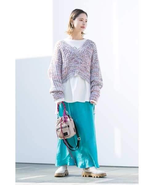 mici(ミチ)の「(mici)エスカルゴスカート(スカート・レディース・ネイビー/ブルー・SMALL/MEDIUM)」の4枚目の写真