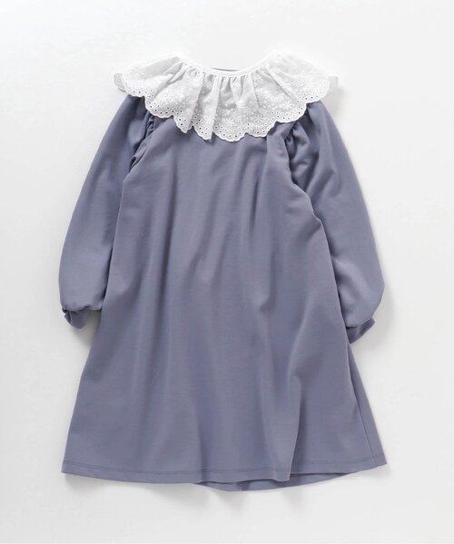 apres les cours(アプレレクール)の「【フォーマル対応】付け襟&フレアワンピース_アプレレクールマシェリ(ワンピース・キッズ・ブラック/ブルー/ワインレッド・90/100/110/120/80/130/140)」の17枚目の写真