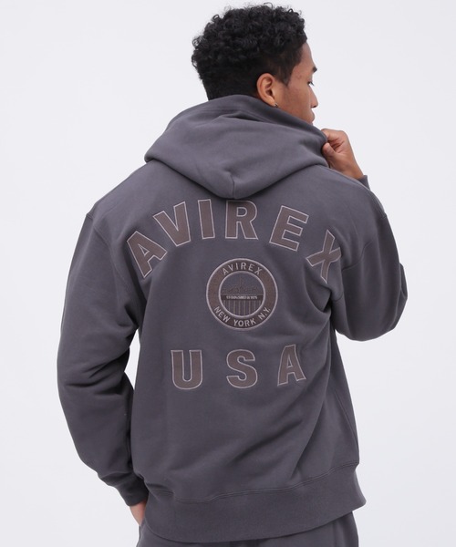 VARSITY LOGO ZIP SWEAT PARKA NYC / バーシティ ロゴ ジップ スウェット パーカー / AVIREX / アヴィレックスの8枚目の写真