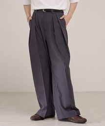 EMMA CLOTHES | バルーンシルエット ディープタックワイドパンツ(スラックス)