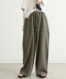 CIAOPANIC TYPY | 【UNISEX】【シルエット調整可】ピグメント加工ワッフルイージーパンツ/WEB限定カラーあり(スウェットパンツ)