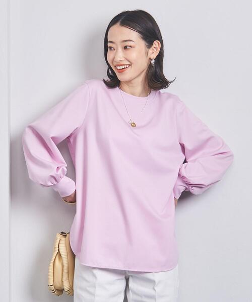 UNITED ARROWS(ユナイテッドアローズ)の「<UNITED ARROWS>PONTE ボリュームスリーブ カットソー B(Tシャツ/カットソー・レディース・ホワイト/ダークグレー/ライトピンク・FREE)」の1枚目の写真