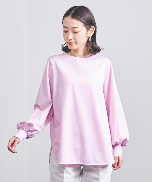 UNITED ARROWS(ユナイテッドアローズ)の「<UNITED ARROWS>PONTE ボリュームスリーブ カットソー B(Tシャツ/カットソー・レディース・ホワイト/ダークグレー/ライトピンク・FREE)」の7枚目の写真