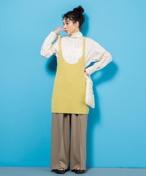 CITEN(シテン)の「<CITEN>マーベルト ワイドパンツ(その他パンツ・レディース・ダークグレー/モカ・S/M)」の8枚目の写真