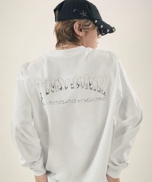 THRASHER | THRASHER×MSG/スラッシャー 別注 ビンテージライク ワンポイントロゴ クルーネック 加工プリントロングスリーブTシャツ(Tシャツ/カットソー)