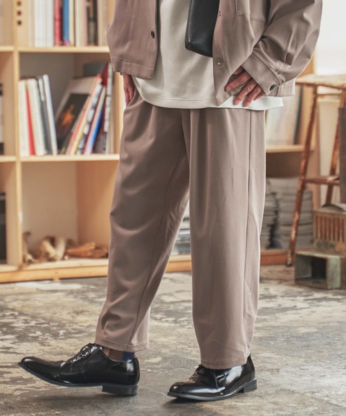 WEGO(ウィゴー)の「WEGO/セミワイドスラックス(スラックス・メンズ・ベージュ/ブラック/ダークオレンジ・SMALL/LARGE/MEDIUM)」の20枚目の写真