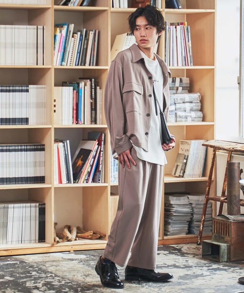 WEGO(ウィゴー)の「WEGO/セミワイドスラックス(スラックス・メンズ・ベージュ/ブラック/ダークオレンジ・SMALL/LARGE/MEDIUM)」の16枚目の写真