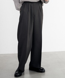 WYM LIDNM | 【WYM LIDNM】HI TWISTED GABA WIDE TUCK SLACKS(スラックス)